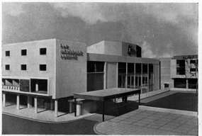 model of the new theatre