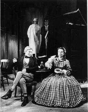 Alan in the background as a ghost, with Scrooge!